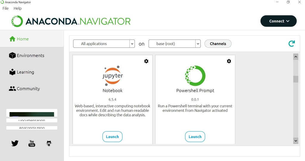 Open Anaconda Navigator