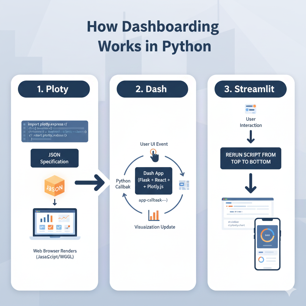 How dashboarding works in Python - building dashboards with python