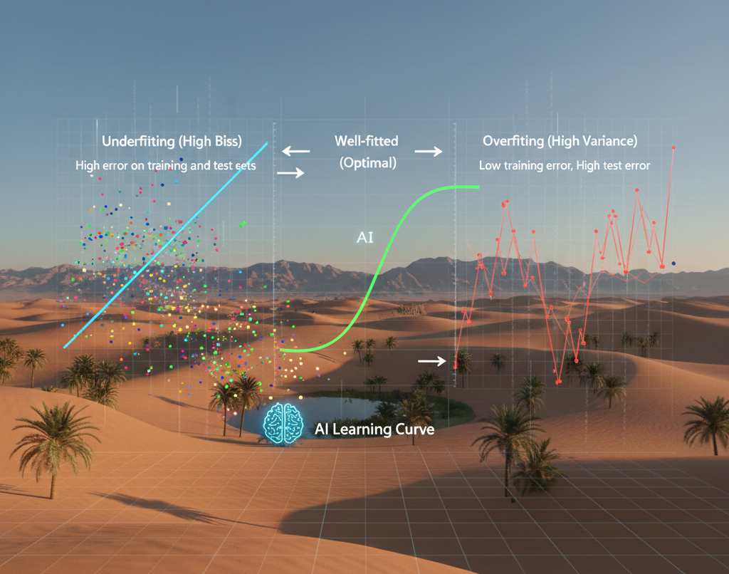 The bias–variance tradeoff explained visually - Understanding overfitting and underfitting: A visual guide